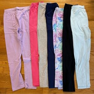 Assorted Colorful Kids Leggings size 10/12 large bundle of 7!!!! Unworn